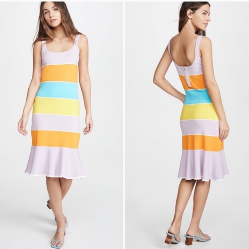 TANYA TAYLOR - Noreen Knit Striped Dress